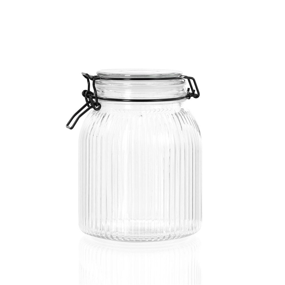 17309-lemon-lime-fido-stripe-1-4l-17-5cm-glass-clip-jar