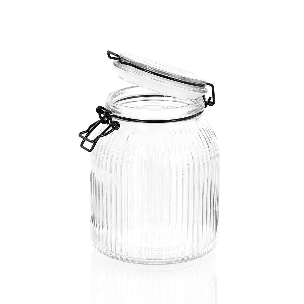 17309-lemon-lime-fido-stripe-1-4l-17-5cm-glass-clip-jar
