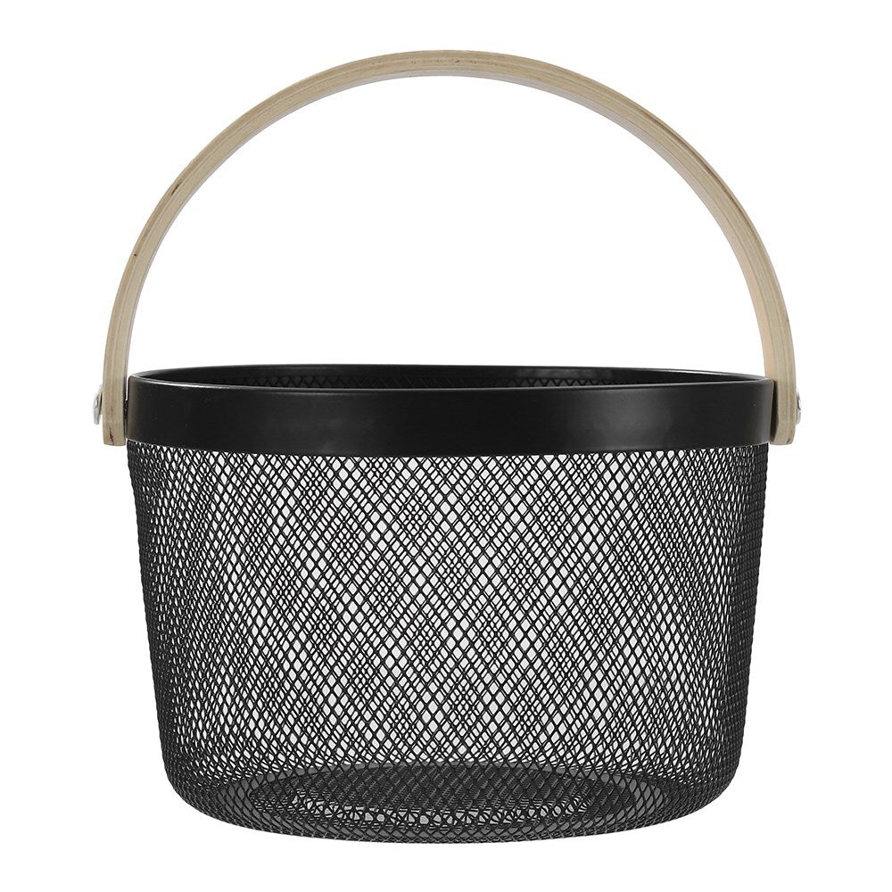 17736-boxsweden-26x18cm-mesh-round-basket-w-wood-handle-black