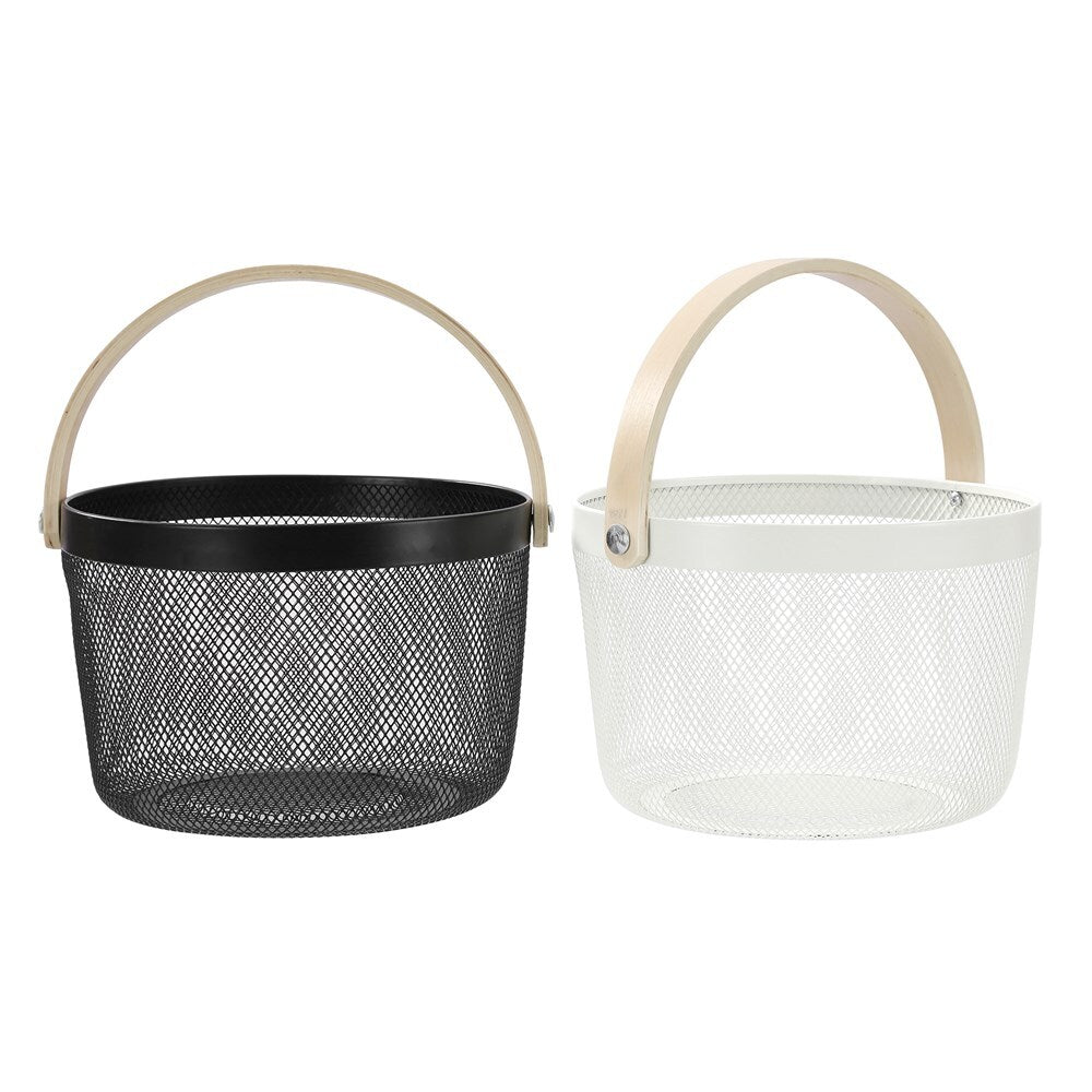17736-boxsweden-26x18cm-mesh-round-basket-w-wood-handle-black
