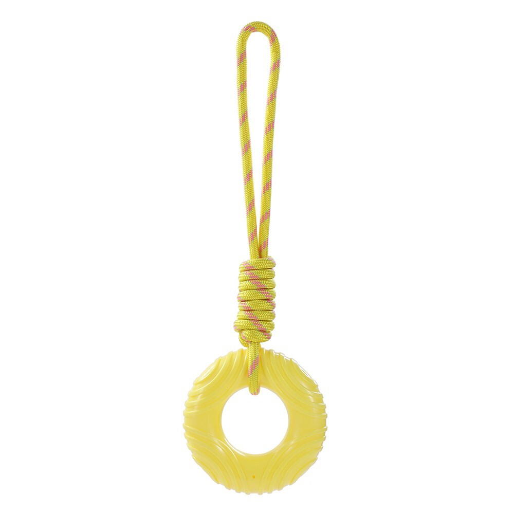 18221-paws-claws-45cm-rubber-donut-tugger-dog-toy-assorted
