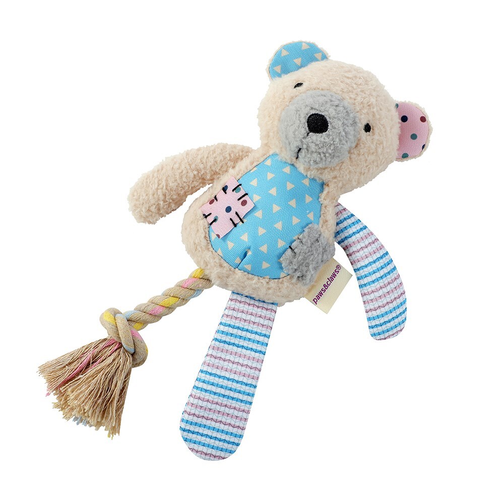 18450-paws-claws-patchy-pals-plush-rope-bear-pet-dog-toy-36x15x7cm