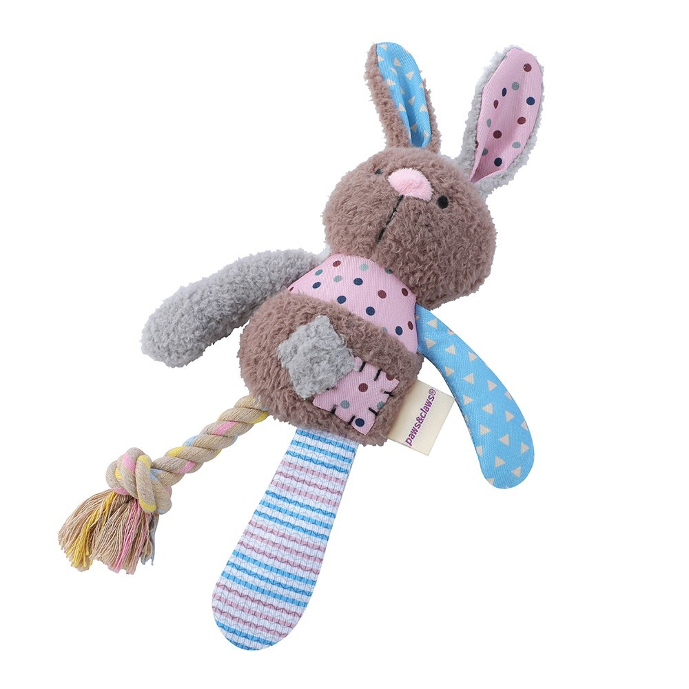 18467-paws-claws-patchy-pals-plush-rope-rabbit-pet-dog-toy-rope-32x17x6cm