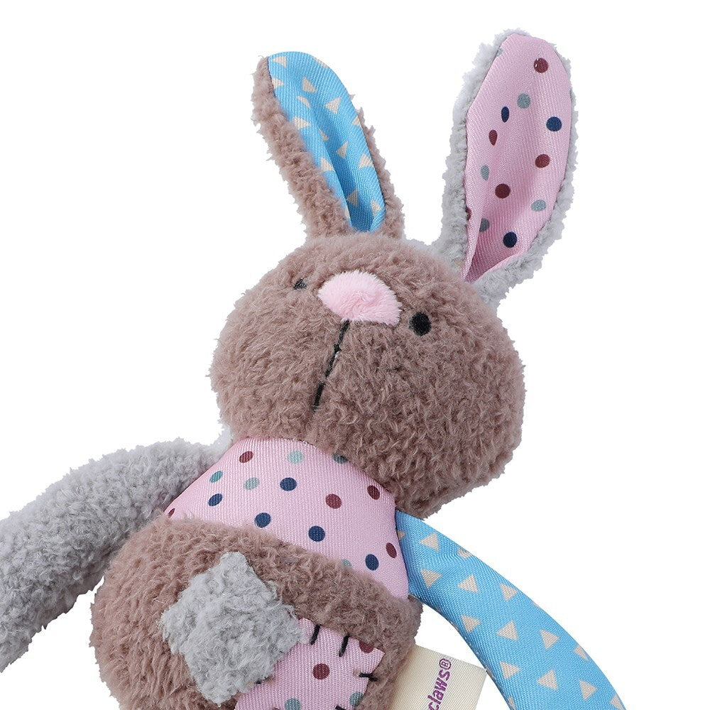 18467-paws-claws-patchy-pals-plush-rope-rabbit-pet-dog-toy-rope-32x17x6cm