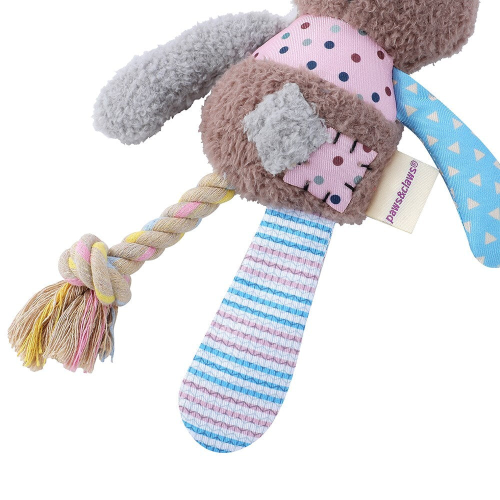 18467-paws-claws-patchy-pals-plush-rope-rabbit-pet-dog-toy-rope-32x17x6cm