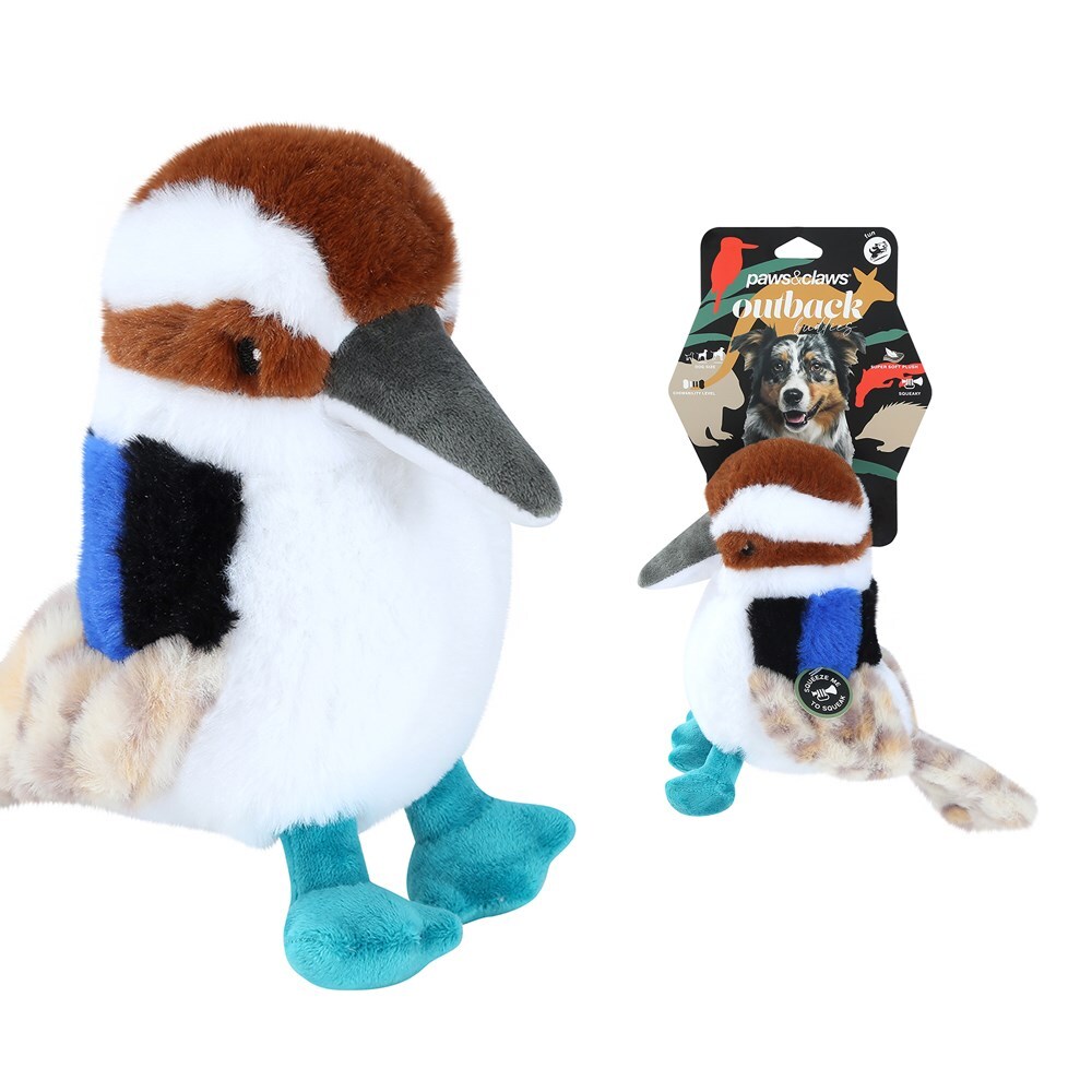 18580-paws-claws-outback-buddies-26cm-bush-kooka-pet-dog-toy