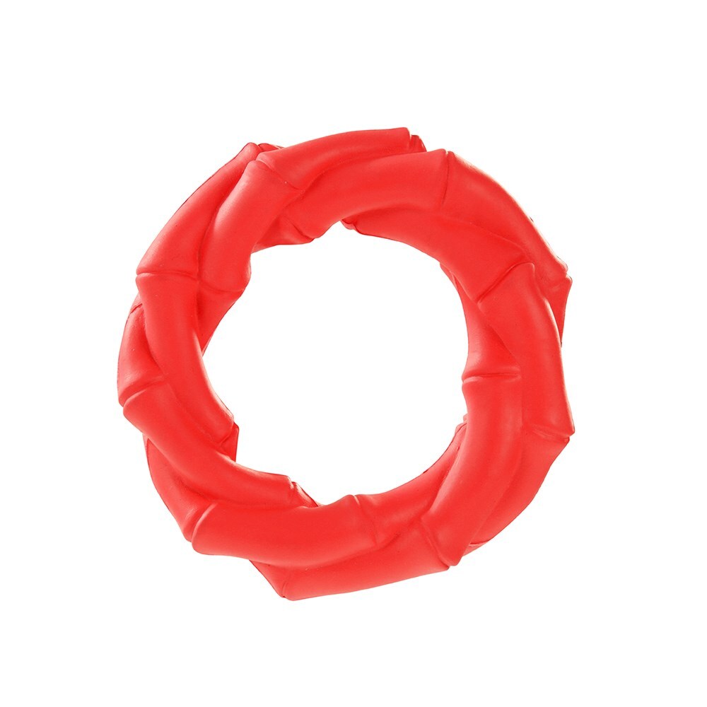 18696-paws-and-claws-11x11x3-2cm-denta-chews-twisted-bamboo-ring-dog-pet-toy-assorted