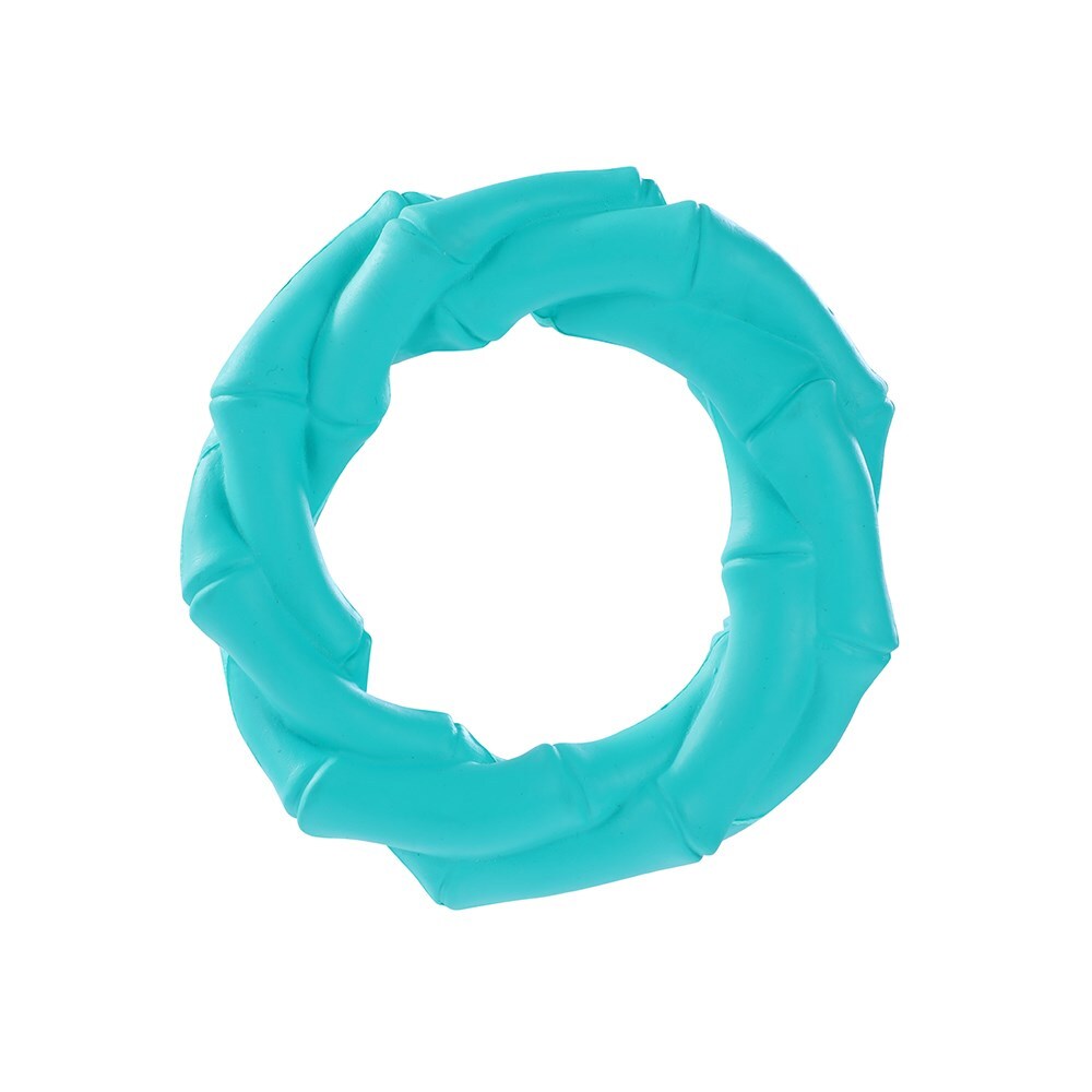 18696-paws-and-claws-11x11x3-2cm-denta-chews-twisted-bamboo-ring-dog-pet-toy-assorted