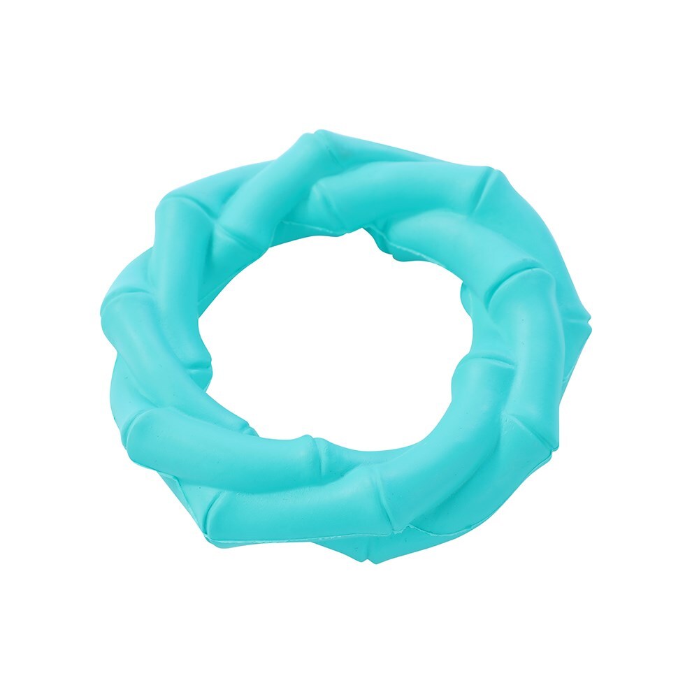 18696-paws-and-claws-11x11x3-2cm-denta-chews-twisted-bamboo-ring-dog-pet-toy-assorted