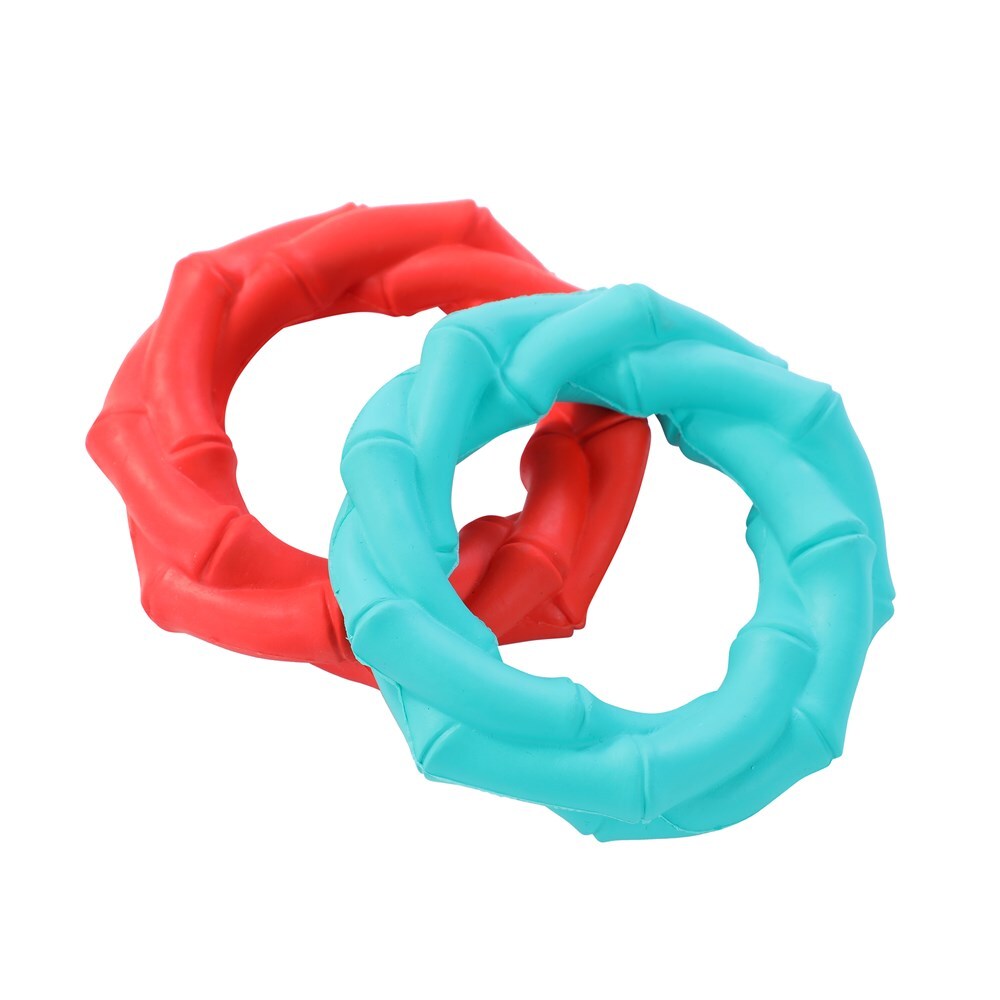 18696-paws-and-claws-11x11x3-2cm-denta-chews-twisted-bamboo-ring-dog-pet-toy-assorted