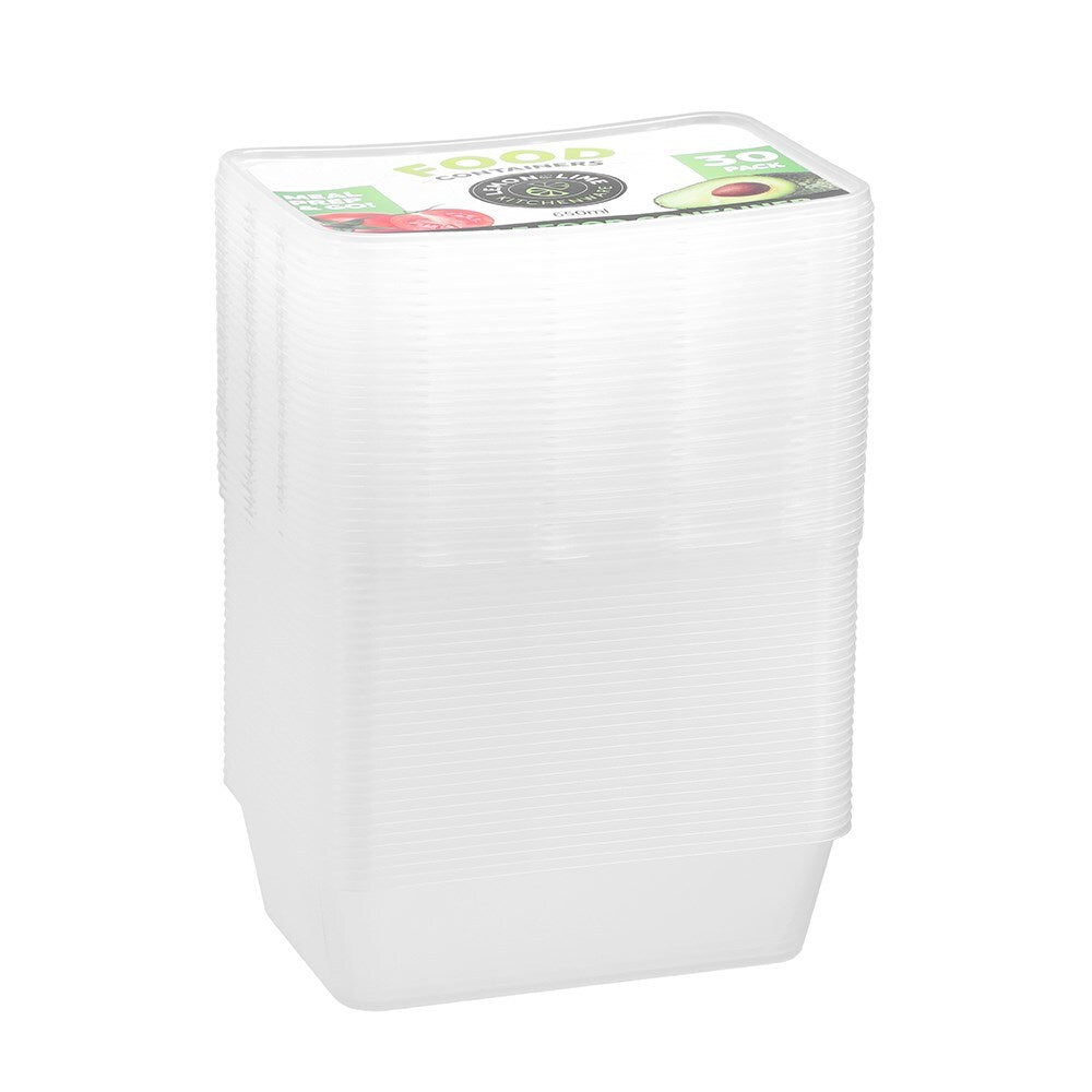 19112-30pk-lemon-lime-reusable-650ml-rectangle-food-container-w-lid-clear