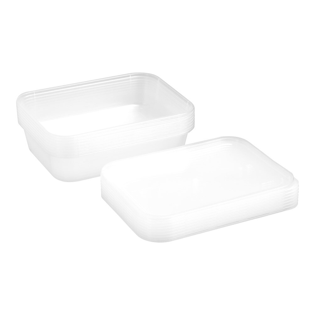 19167-8pk-lemon-lime-reusable-950ml-rectangle-food-container-w-lid-clear