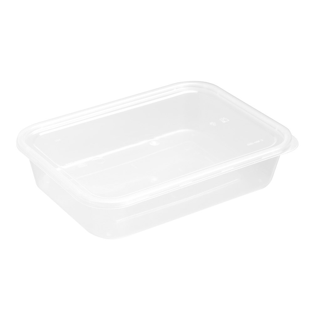 19167-8pk-lemon-lime-reusable-950ml-rectangle-food-container-w-lid-clear
