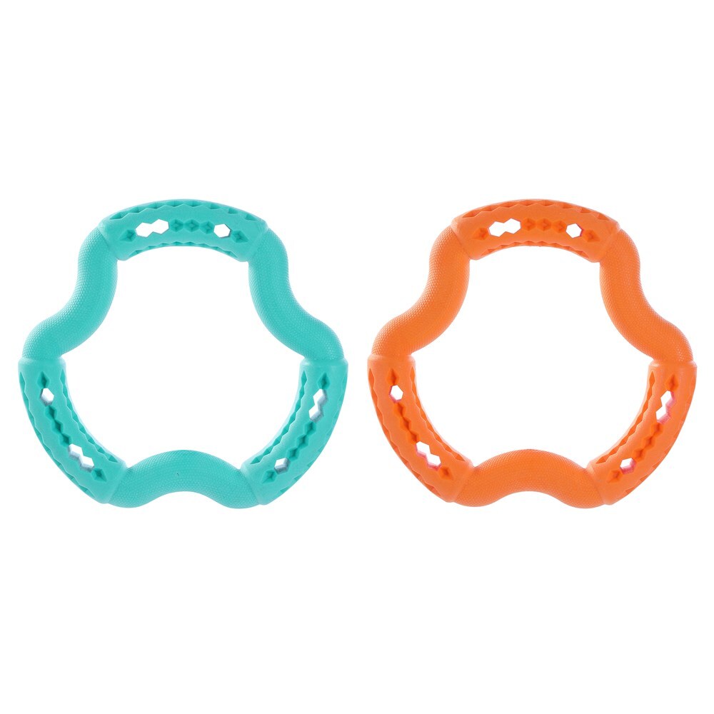 19822-paws-claws-21x21x3-6cm-fetch-n-play-treat-ring-dog-pet-toy-assorted