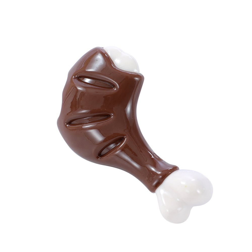 19877-paws-claws-12x7x4cm-meat-lovers-flavoured-drumstick-dog-pet-chew-toy-assorted
