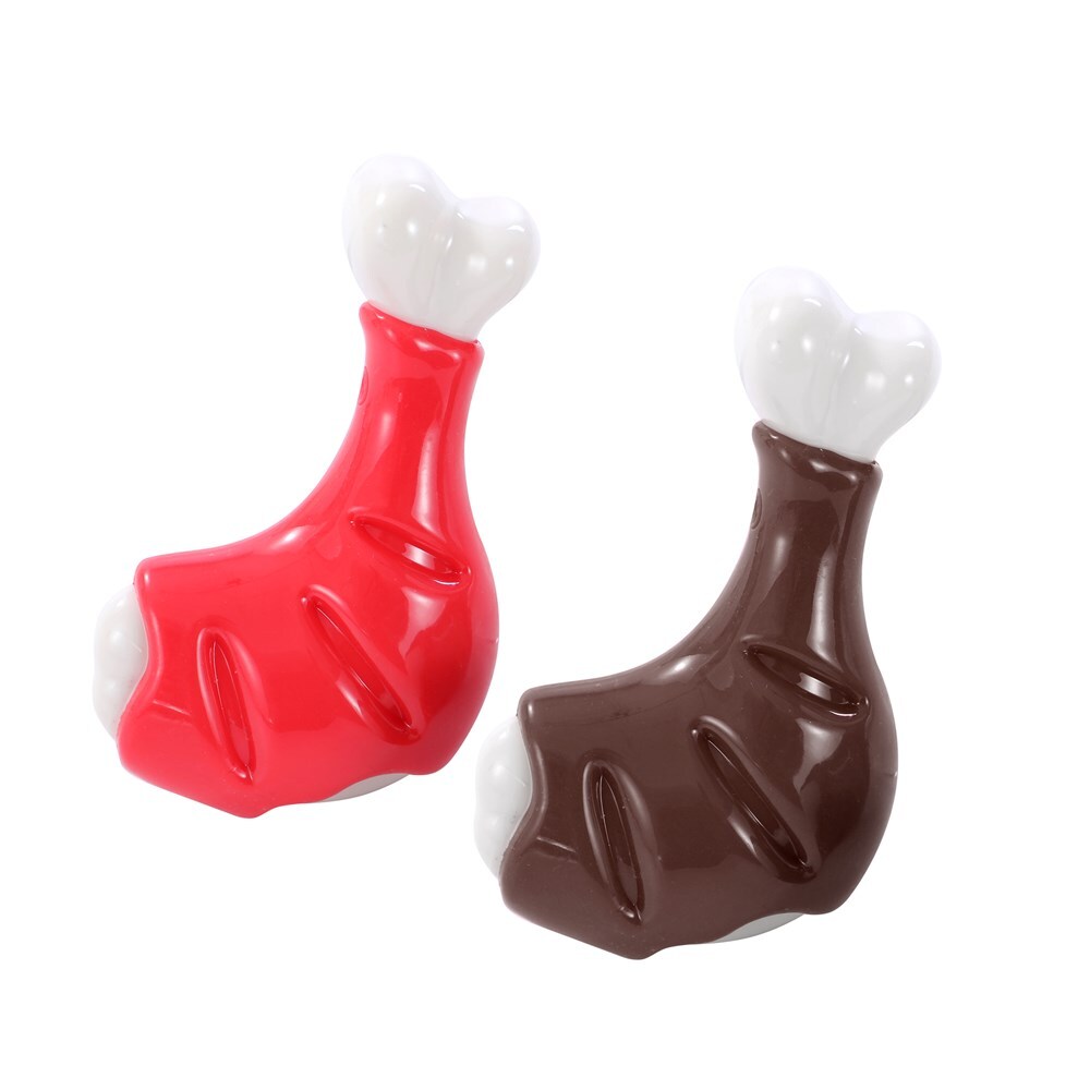 19877-paws-claws-12x7x4cm-meat-lovers-flavoured-drumstick-dog-pet-chew-toy-assorted