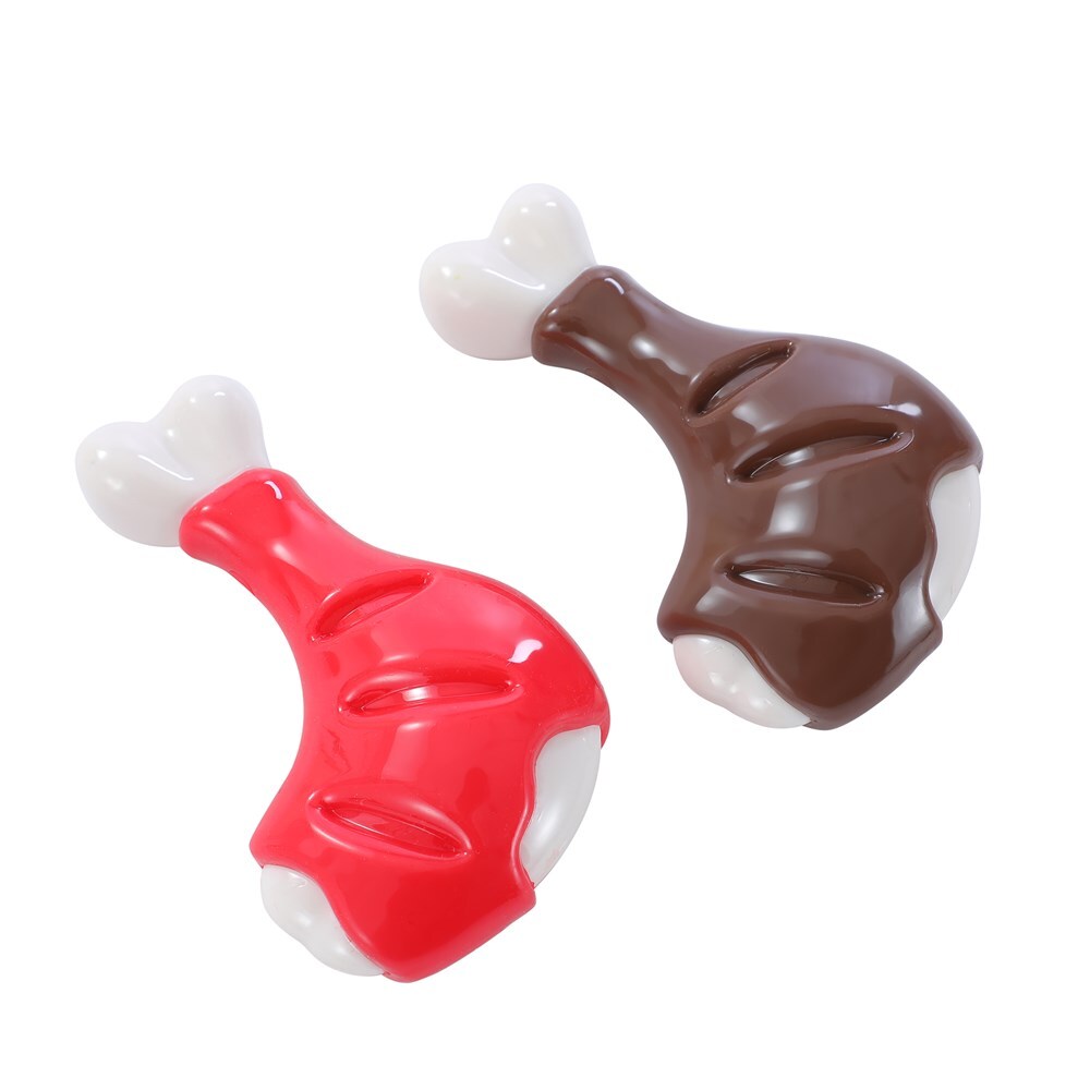 19877-paws-claws-12x7x4cm-meat-lovers-flavoured-drumstick-dog-pet-chew-toy-assorted