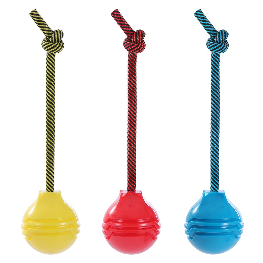 19976-paws-claws-18x7-8x7-8cm-tri-sport-ball-tugger-dog-pet-toy-yellow