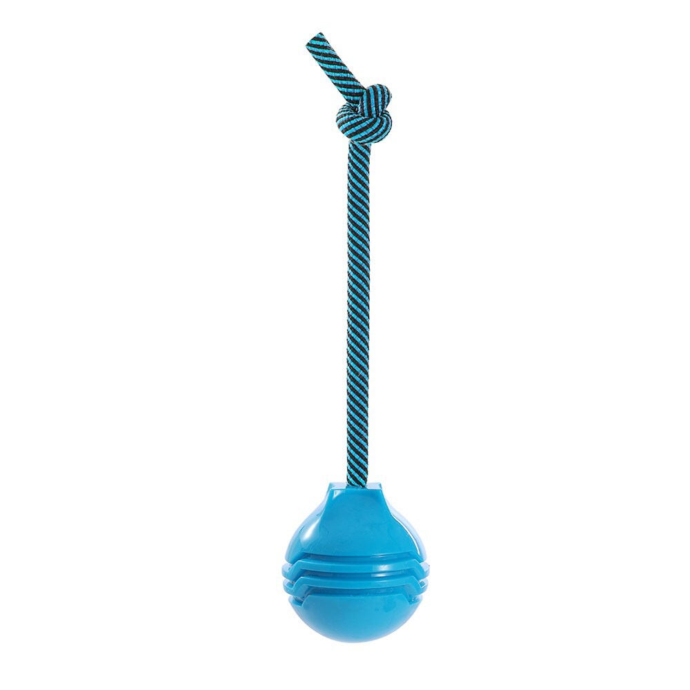 19983-paws-claws-18x7-8x7-8cm-tri-sport-ball-tugger-dog-pet-toy-blue