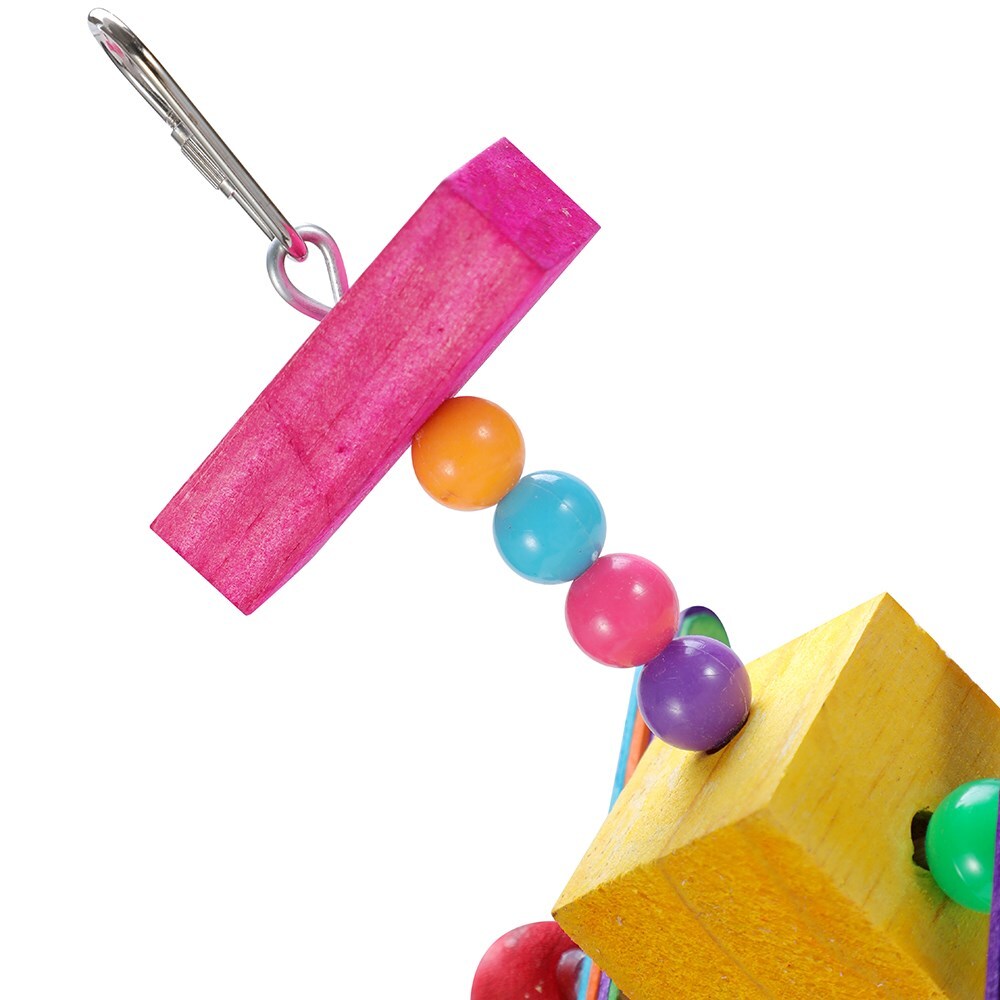 20071-paws-claws-17x10cm-rainbow-wheel-parrot-pet-bird-toy