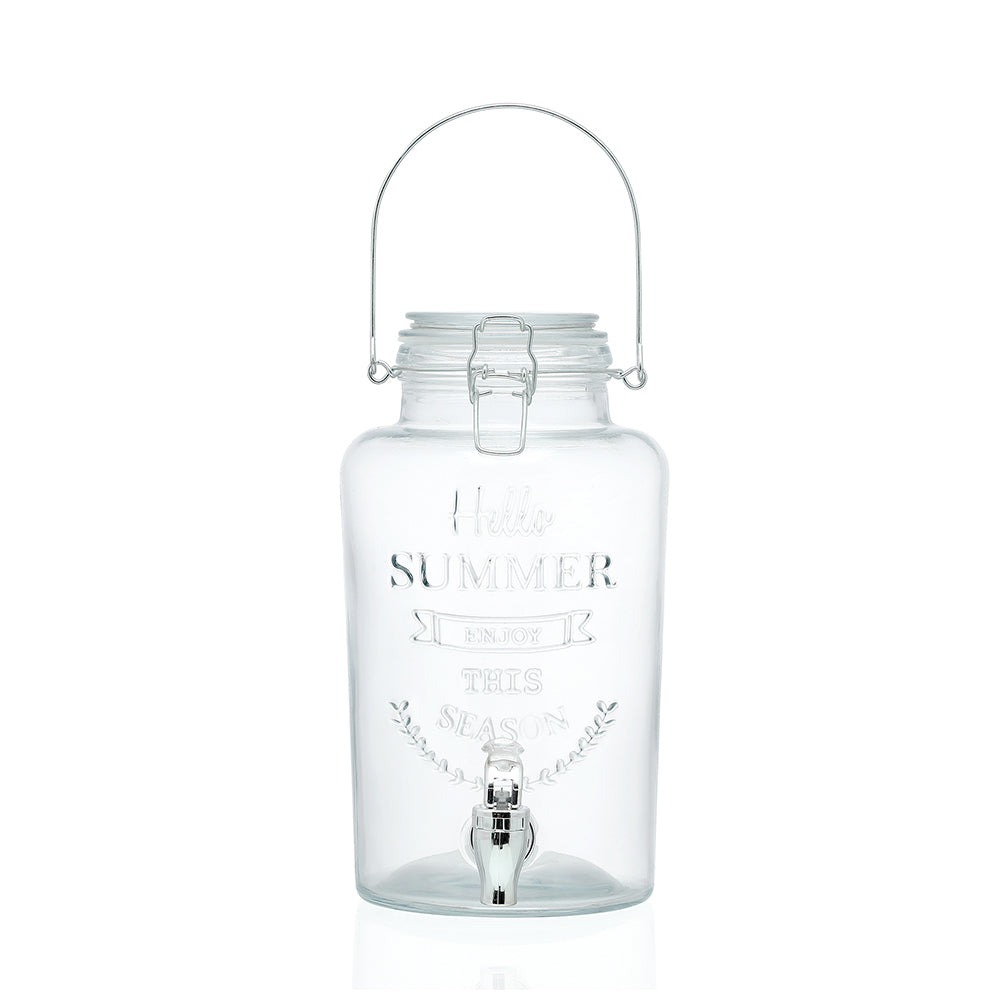 20439-lemon-lime-3l-glass-drink-dispenser-clip-lid