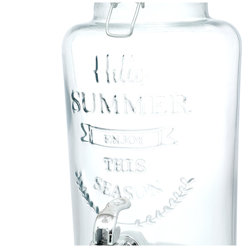 20439-lemon-lime-3l-glass-drink-dispenser-clip-lid