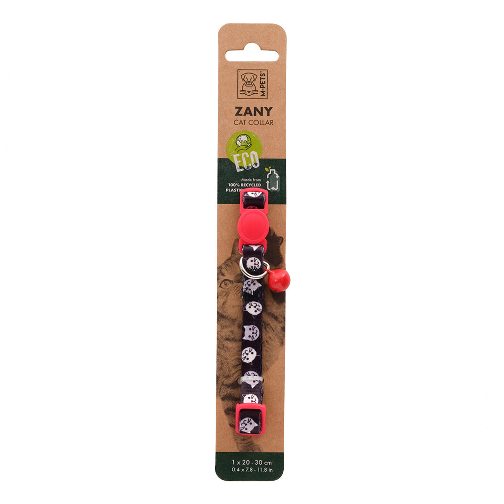 20800799-m-pets-zany-30cm-eco-friendly-pet-cat-collar-coral