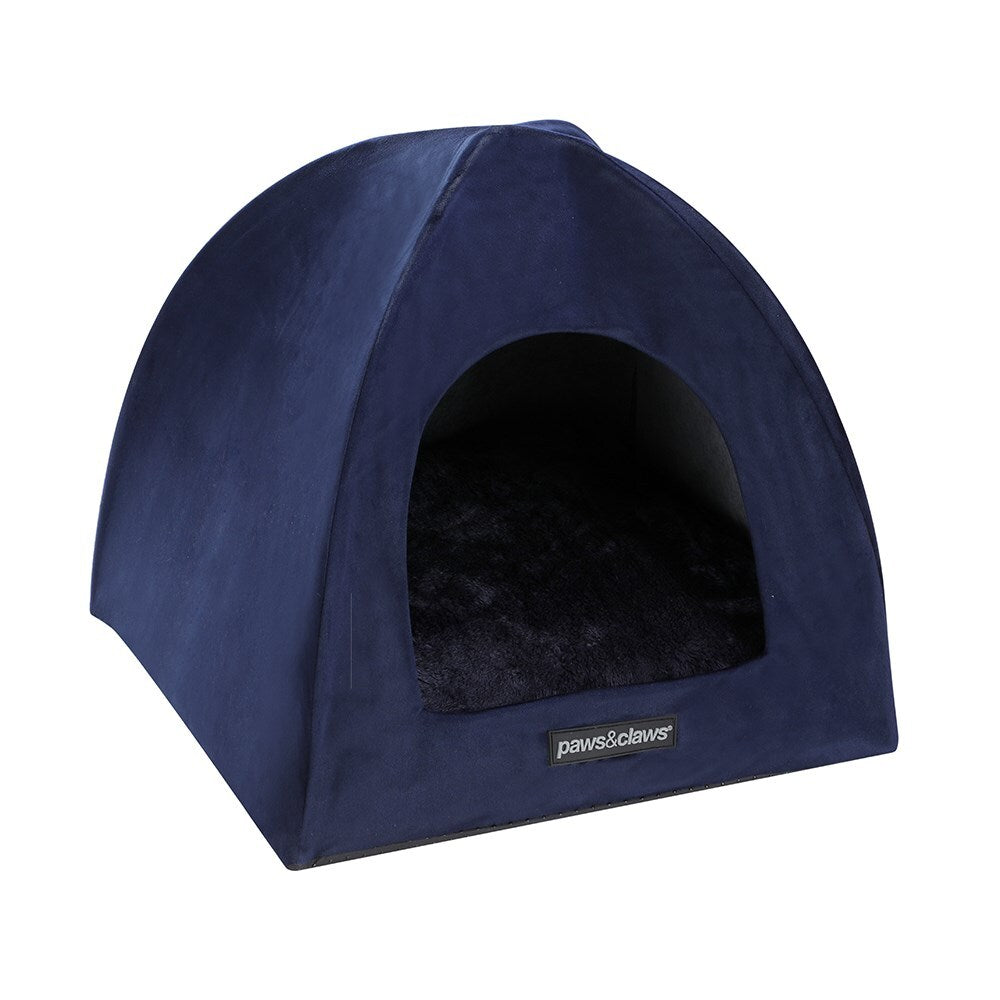 20934-paws-n-claws-lux-velvet-pet-cat-cave-38x35cm-soft-plush-cushion-navy