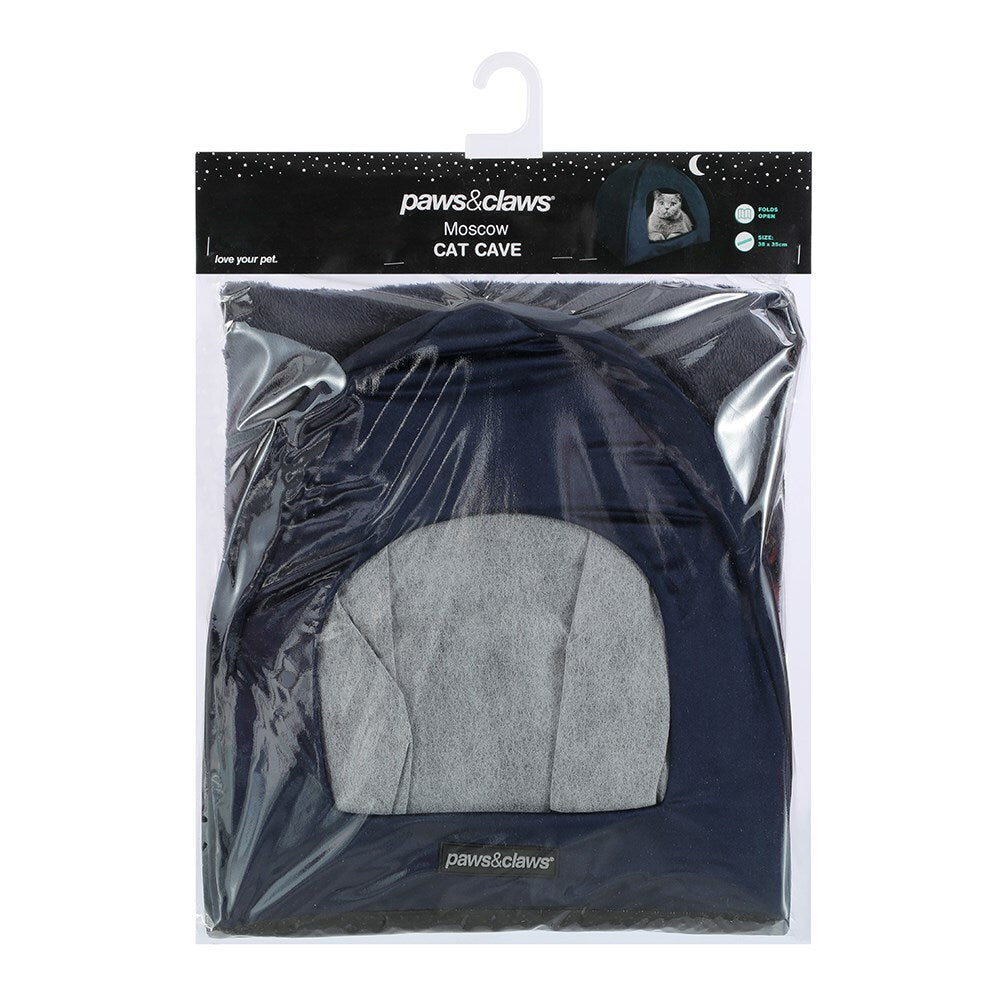 20934-paws-n-claws-lux-velvet-pet-cat-cave-38x35cm-soft-plush-cushion-navy