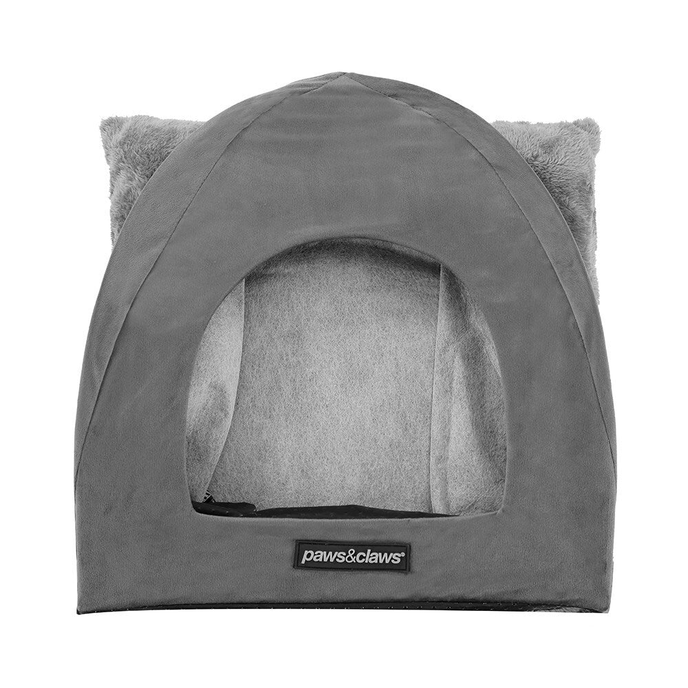 20941-paws-n-claws-lux-velvet-pet-cat-cave-38x35cm-soft-plush-cushion-dark-grey