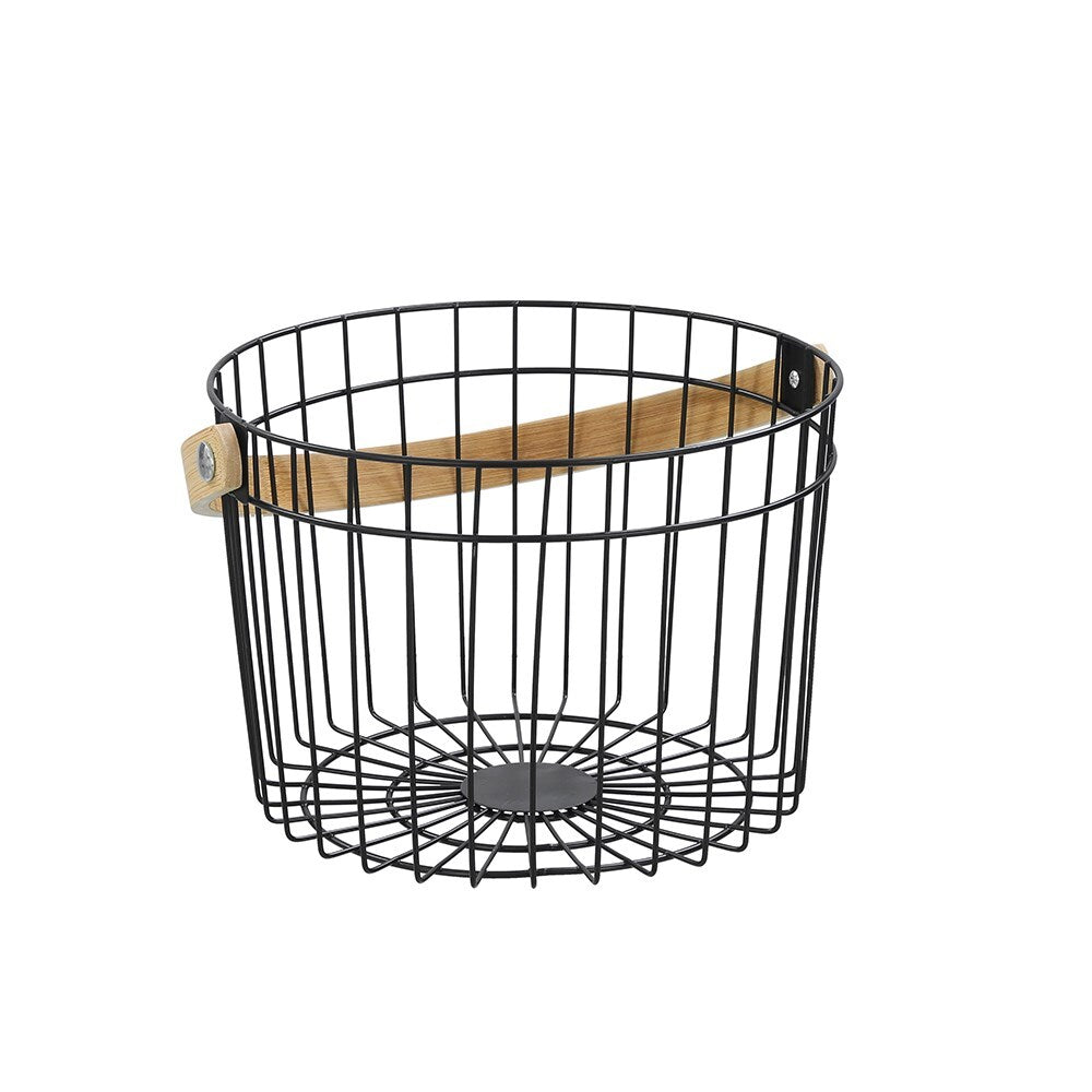 21153-boxsweden-round-wire-27x25cm-basket-w-bamboo-handle-black