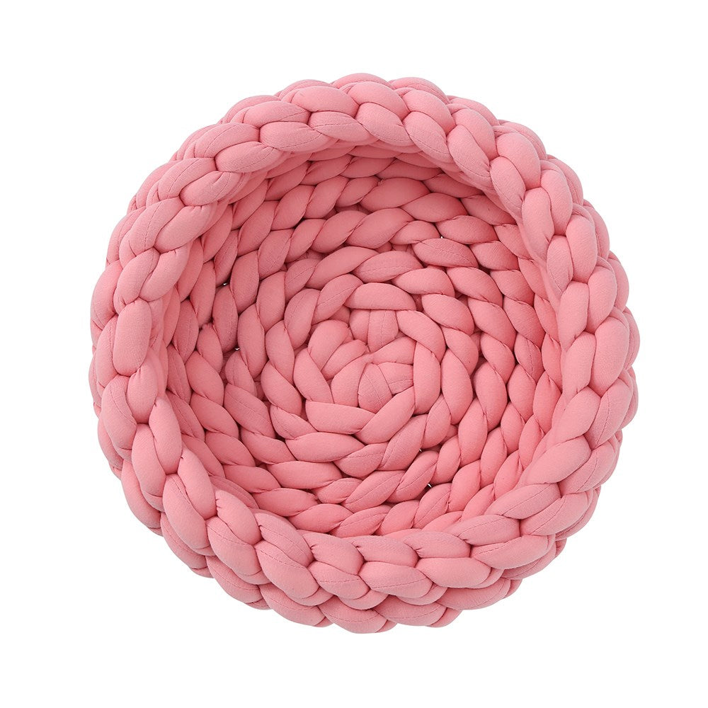 21207-paws-claws-35cm-chunky-knit-cat-bed-rose