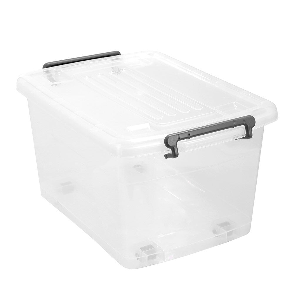 21474-boxsweden-32l-48cm-storage-roller-tub-container-w-wheels-clear
