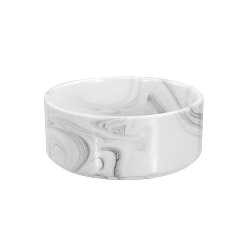 21634-paws-claws-13cm-380ml-ceramic-pet-bowl-marble-assorted-grey-pink