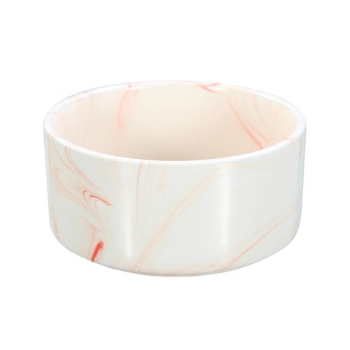 21641-paws-claws-16cm-950ml-ceramic-pet-bowl-marble-assorted-grey-pink