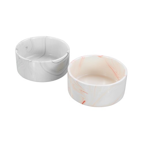 21641-paws-claws-16cm-950ml-ceramic-pet-bowl-marble-assorted-grey-pink
