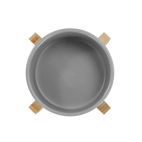 21689-paws-claws-13cm-380ml-ceramic-pet-bowl-w-bamboo-stand-assorted