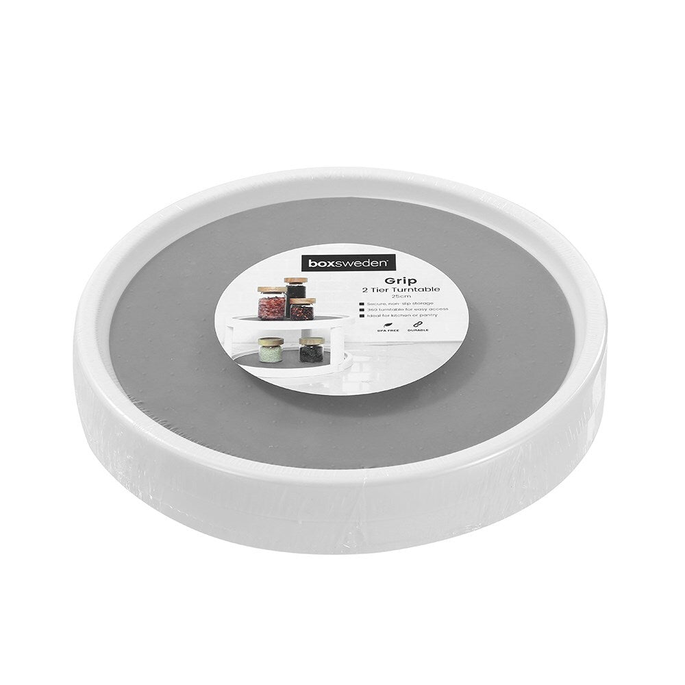 23089-boxsweden-grip-2-tier-round-25cm-turntable-assorted