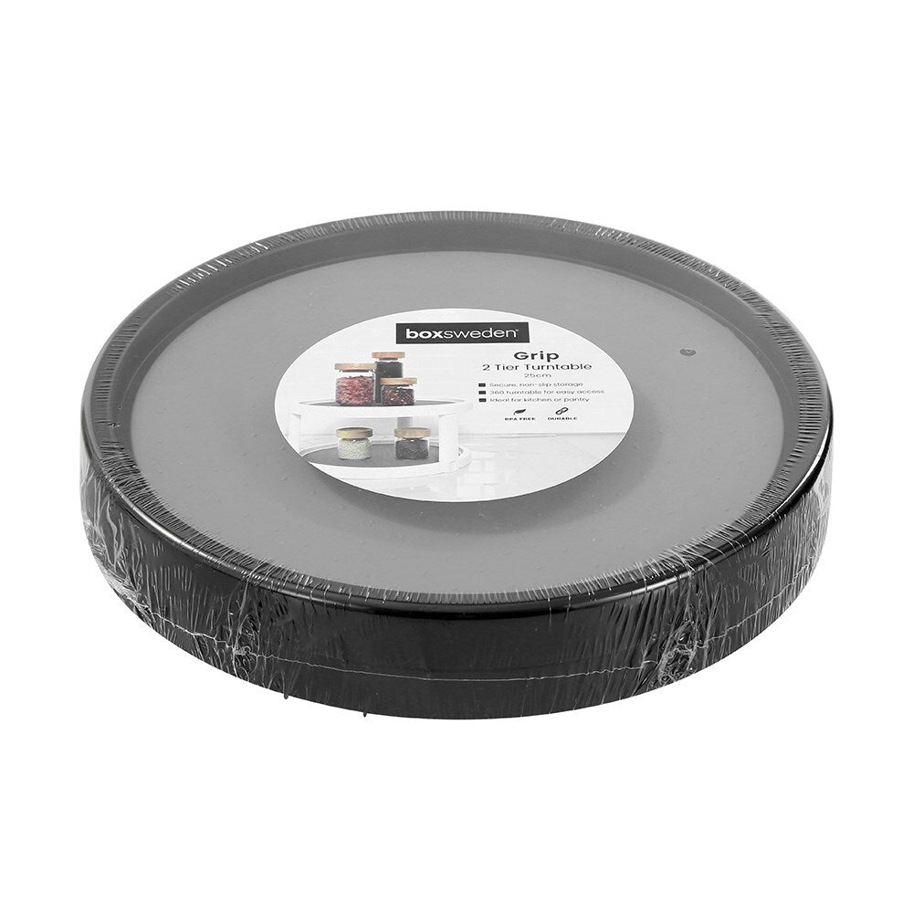 23089-boxsweden-grip-2-tier-round-25cm-turntable-assorted