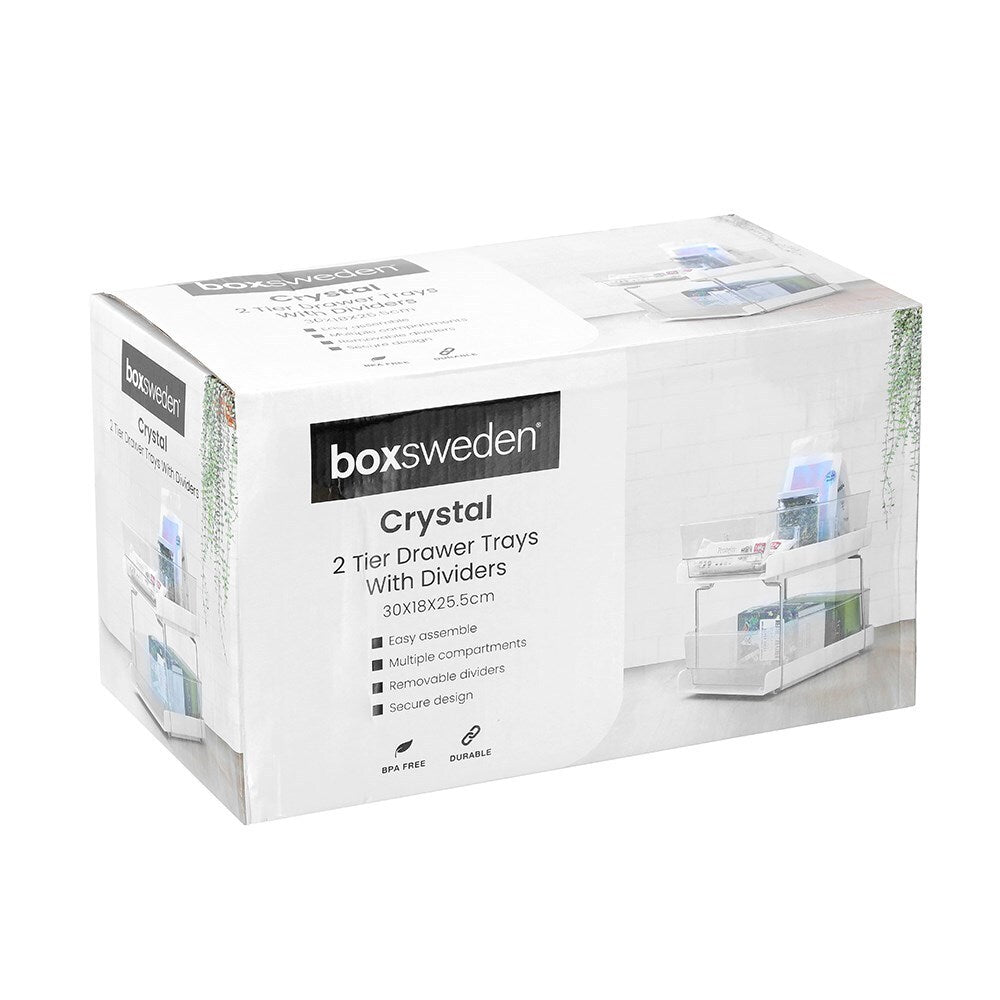 23225-boxsweden-2-tier-crystal-30x25-5cm-drawer-trays-w-dividers-clear