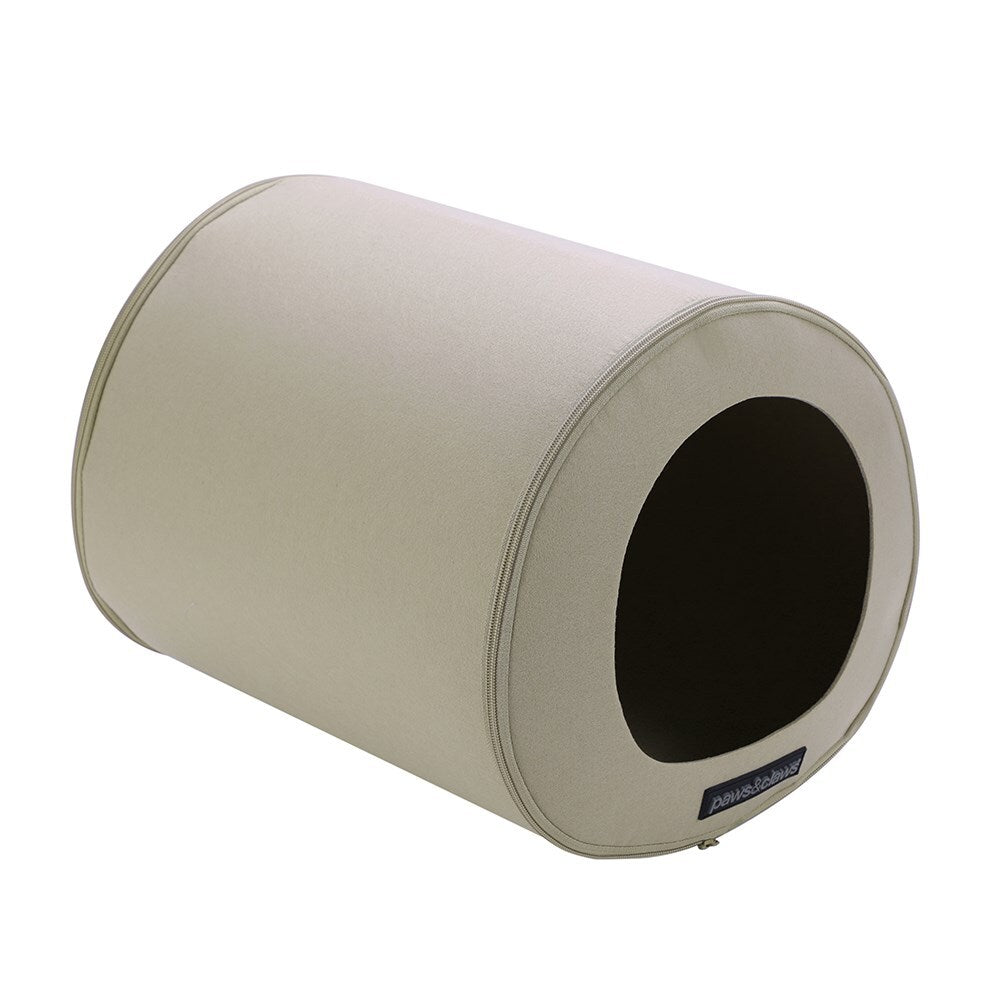 23829-paws-claws-pet-cat-40x32cm-felt-pod-sleeping-cave-beige