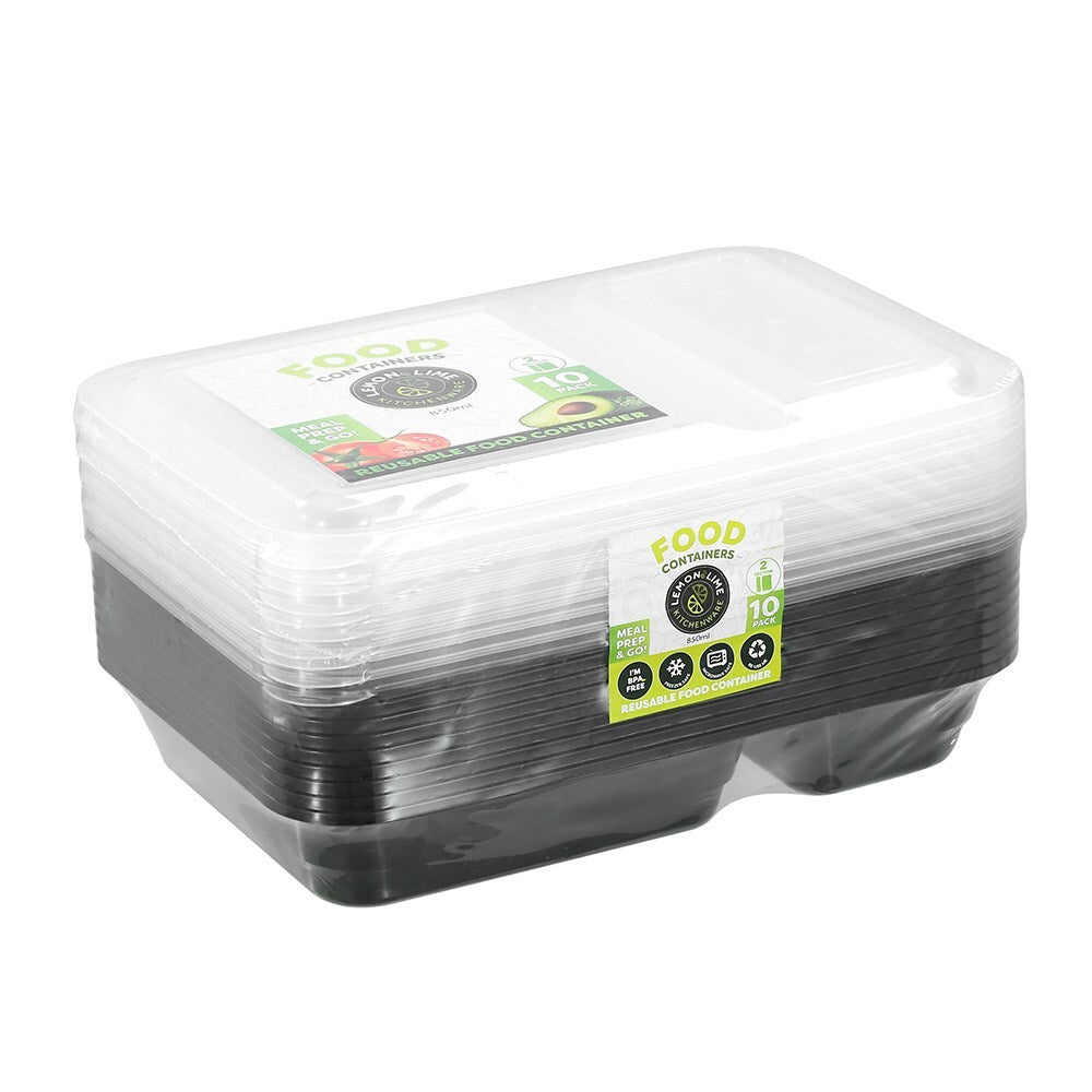 24161-10pk-lemon-lime-850ml-reusable-2-section-food-prep-container-assorted