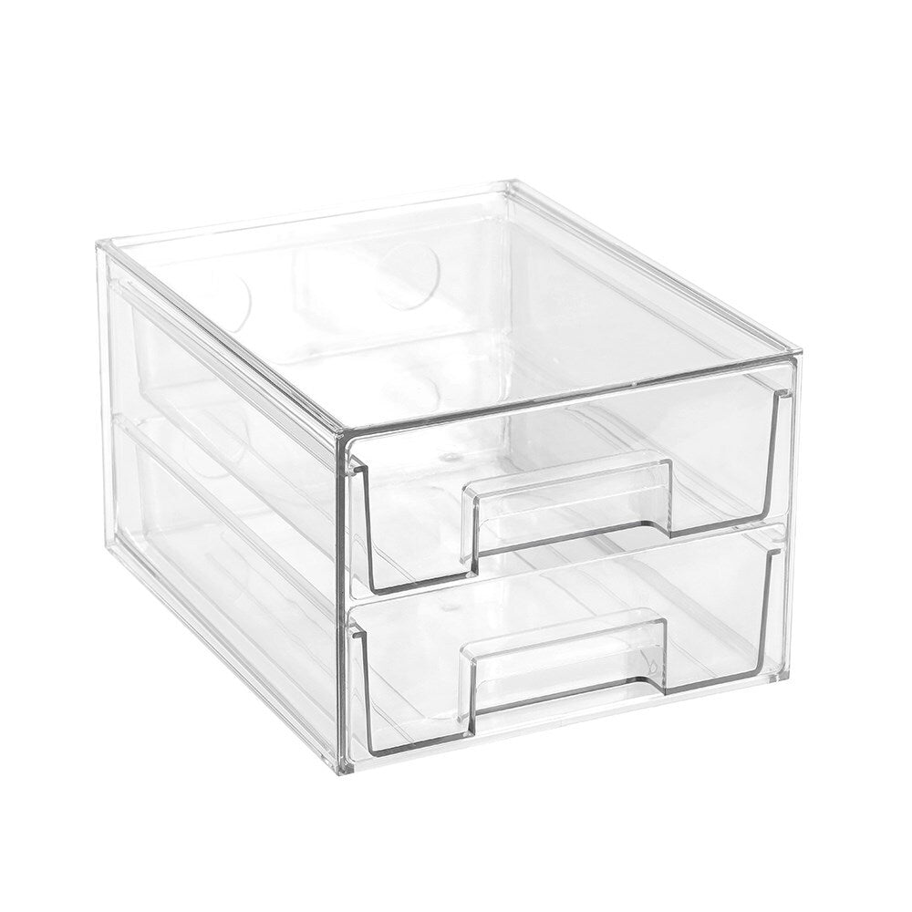 25410-boxsweden-crystal-27x16cm-stackable-2-drawer-storage-clear