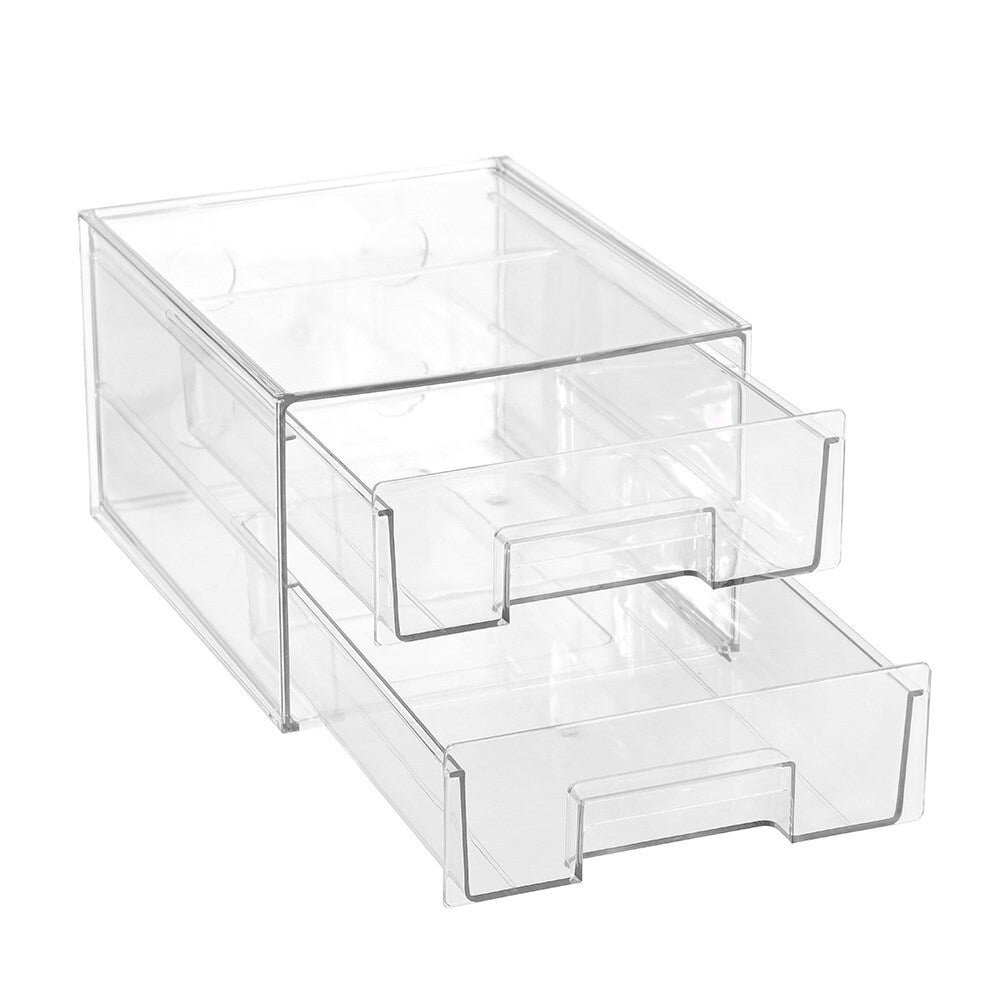 25410-boxsweden-crystal-27x16cm-stackable-2-drawer-storage-clear