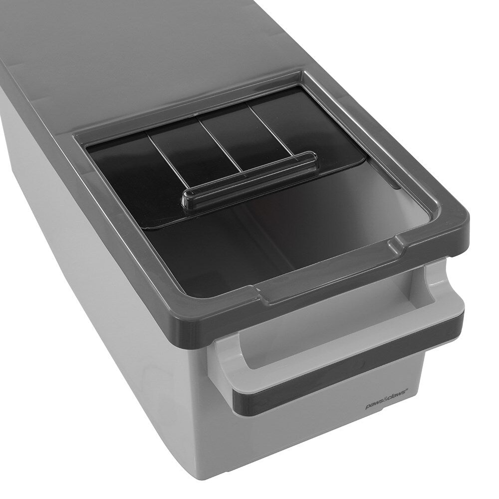 27094-paws-claws-44x21-5cm-12l-pet-food-storer-container