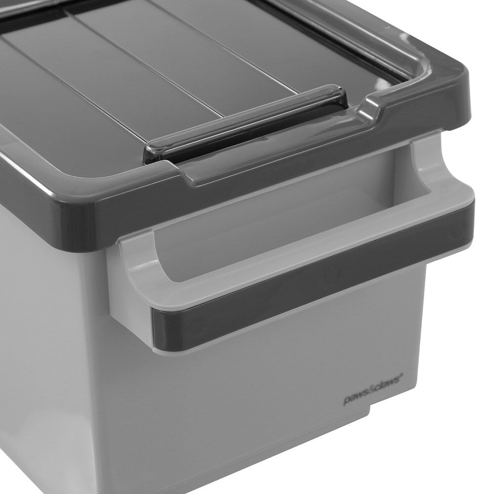 27094-paws-claws-44x21-5cm-12l-pet-food-storer-container