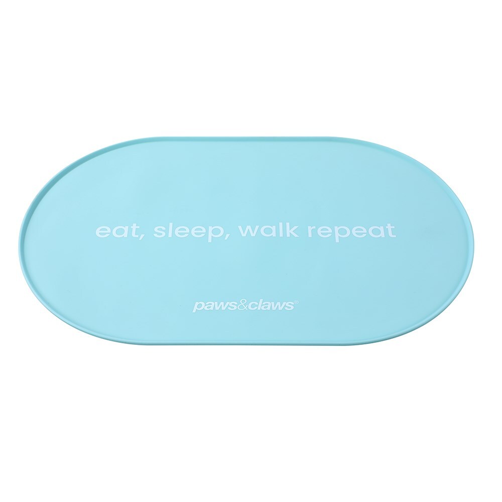 27209-paws-claws-pet-48x30cm-non-slip-oval-silicone-food-mat-assorted