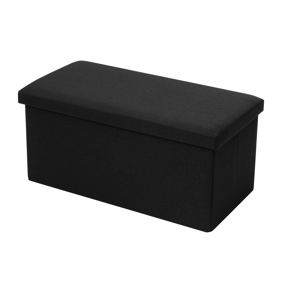 27735-boxsweden-76x36cm-ottoman-storage-cube-faux-linen-black