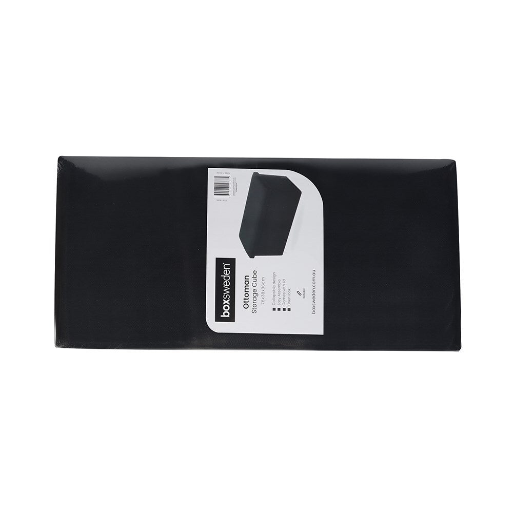27735-boxsweden-76x36cm-ottoman-storage-cube-faux-linen-black