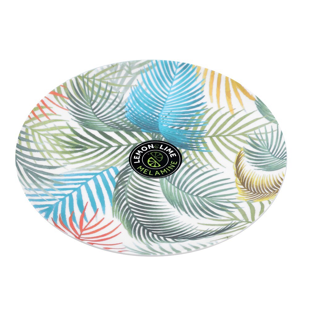 28442-lemon-lime-summer-dine-20cm-melamine-round-side-plate-dish